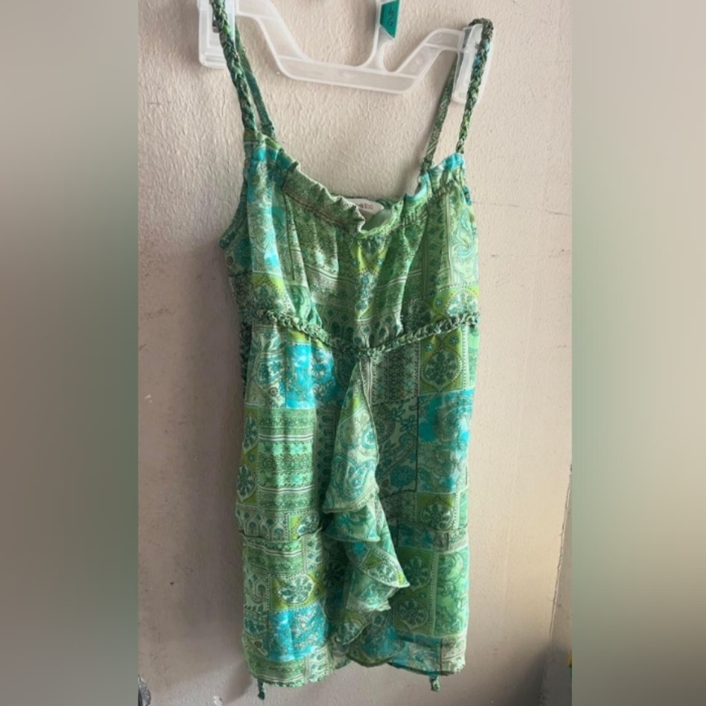 Limited Too Junior's turquoise green tank top, SIZE: 8 juniors